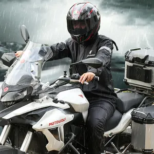 Motorcycle Motorcycle Raincoat Motowolf Motorcycle Outdoor Riding Split Raincoat Rain Pants Suit Waterproof And Reflective Raincoat For Cycling