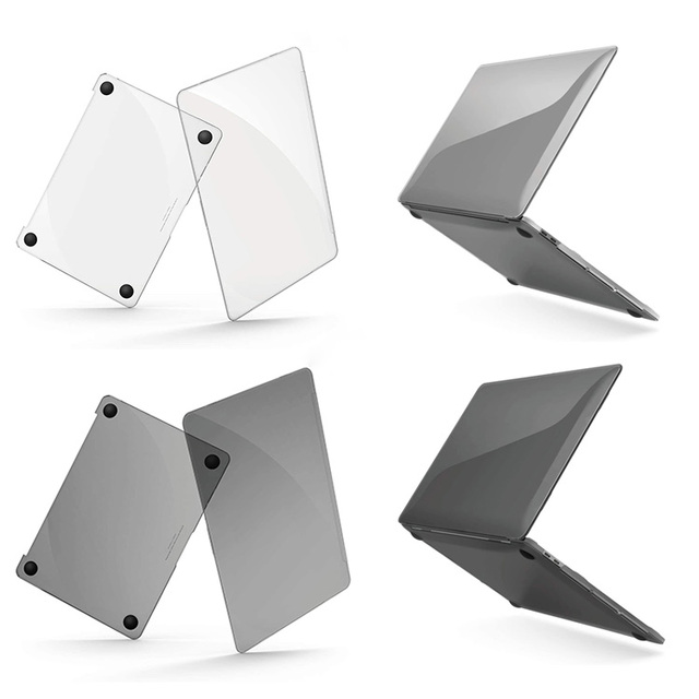 Twins for High Precision Anti-Scratch PC Clear Hard Laptop Cover for Macbook 14 15 16 Inch Full Coverage with High Transparency