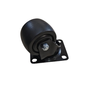 Lieferung <span class=keywords><strong>Low</strong></span> Center of Gravity <span class=keywords><strong>Low</strong></span> <span class=keywords><strong>Profile</strong></span> Schwarze Nylon räder Maschinen wagen Hochleistungs-Lenkräder - Product Image 2