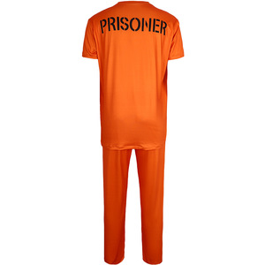 Disfraz de Prisionero, Uniforme Naranja, Conjunto de Disfraces para Cosplay, Disfraz de Halloween para Adultos - Product Image 4
