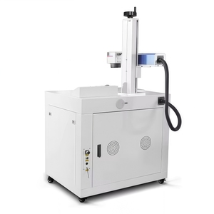 Machine de marquage laser fibre de précision 50W, type <span class=keywords><strong>armoire</strong></span> refroidie par air, pour gravure de métaux, coques de téléphone, clés USB, bijoux - Raycus - Product Image 3