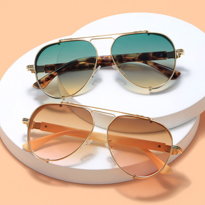 2023 all'ingrosso new fashion luxury oversize mental designer aviation occhiali <span class=keywords><strong>da</strong></span> sole occhiali <span class=keywords><strong>da</strong></span> sole per donna <span class=keywords><strong>uomo</strong></span> - Product Image 2