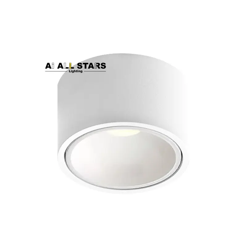 Montaje en superficie Cilindro antideslumbrante Downlights Nodic Cocina Downlight ajustable 7W 12W LED Techo Downlight COB LED Foco