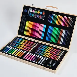 220pcs Education Toys Professional Painting Brush Water Color Pen Crayon Oil Pastel Drawing Tool Stationery Kids Art Sets