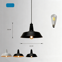 Luminaire suspendu pour îlot de cuisine industriel, luminaire suspendu en fer noir, luminaire suspendu LED pour salle à manger, restaurant