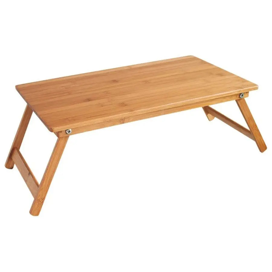 Mesa plegable de bambú con patas para niños y adultos, portátil, venta al por mayor