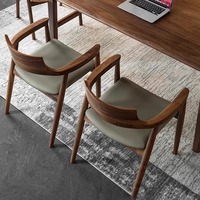 Chaise de salle à manger Hiroshima, en bois massif de pin et bois ciré blanc, accoudoirs et dossier, mobilier de maison, table et tabouret, salle de thé