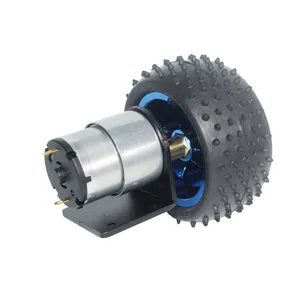 Motor de redução dc, fonte de fábrica 12v 1600rpm motor de roda de torque alto motor para carro inteligente, motor de engrenagem de 37mm