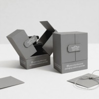 Emballage personnalisé avec logo OEM pour cosmétiques de luxe, boîtes cadeaux cosmétiques noires personnalisées, boîtes magnétiques pour emballages de parfums