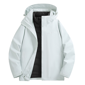 แจ็กเก็ตกันน้ำ3-in-1ของผู้ชาย, แจ็คเก็ตกันลมระบายอากาศสามารถใส่กลับด้านได้ - Product Image 1