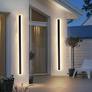 LED Outdoor Wall Light 30-240cm Long Strip Wall Mounted Lights IP65 Waterproof Garden LED Wall Lamps Outside