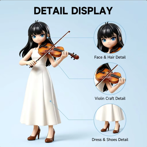 Figura <span class=keywords><strong>de</strong></span> Vinilo Personalizada <span class=keywords><strong>de</strong></span> Chica Violinista Original IP para Decoración, ODM OEM, Figura Coleccionable <span class=keywords><strong>de</strong></span> PVC al por Mayor, Regalo Personalizado - Product Image 2