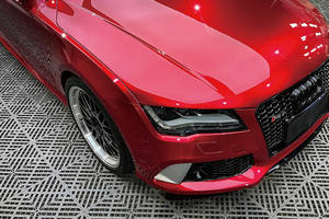 Precio de fábrica de alta calidad, autoadhesivo, cuerpo completo, <span class=keywords><strong>Alma</strong></span> de Metal brillante, Color rojo móvil, envoltura de coche, rollo de película de vinilo para coche - Product Image 3