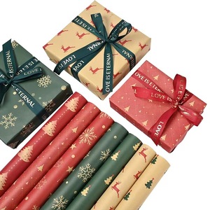 Papier d'emballage de Noël grand format, épais, pour emballage cadeau, artisanat, boîte cadeau, bouquet - Product Image 5