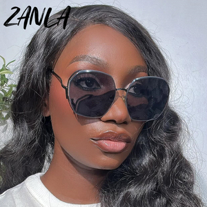 Nouvelle Tendance 2026 : Lunettes <span class=keywords><strong>de</strong></span> Soleil Irrégulières pour Femmes, Verres Ronds Dégradés, Monture Métallique Courbée, Forme Polygone, Idéales pour les Voyages - Product Image 5