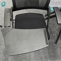 Chaise de formation pliable avec tablette d'écriture, chaise ergonomique en maille pour étudiant, chaise de bureau et de conférence pour projets scolaires