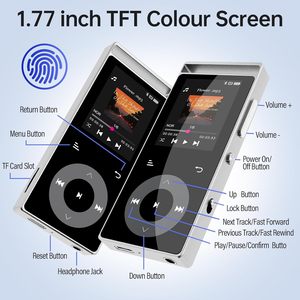 Reproductor MP3 con Pantalla Táctil BT 2026, Audio HIFI, FM, Libro Electrónico, Puerto USB/TF OTG Tipo-C, Conector para Auriculares, Altavoz Integrado, Batería Recargable - Product Image 4