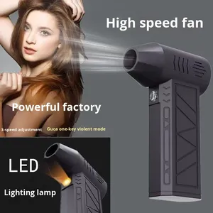 Wholesale Violent Fan Mini <b>Camping</b> Outdoor Handheld 130,000 High-Speed Brushless Blower Dust Cleaner - Product Image 3