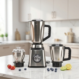 Licuadora Personalizada 3 en 1, Molinillo de Smoothies, Licuadora Eléctrica de Acero Inoxidable para el Hogar, 1.5L, Utensilios de Cocina para Frutas - Product Image 2