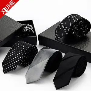 Customizable Ready Mens Ties Cheap Silk Skinny Tie Casual Wholesale Slim Necktie