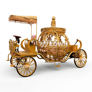 Carruaje Eléctrico Dorado de Cenicienta con 4 Ruedas, Carroza Real para Bodas, Carruaje de Cenicienta a Batería, Precio de Fábrica - Product Image 5