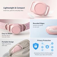 Mini traceur GPS étanche pour animaux de compagnie, dispositif anti-perte, localisateur en plastique compatible iOS Apple, alarmes de suivi