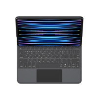 Casing Keyboard ajaib, casing Keyboard ajaib dengan layar untuk iPad Air 11 inci, untuk iPad Pro 13 inci, penyangga mengambang, Trackpad Multi sentuh