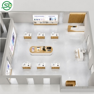 Muebles de Tienda de Electrodomésticos con Iluminación LED Personalizada, Diseño de Tienda de Computadoras Comercial, Mueble de Exhibición de Pared de Vidrio para Electrónica - Product Image 6