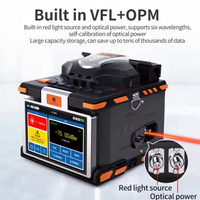 Soudeuse par fusion de fibres optiques multifonctionnelle M5 de marque originale, 6 moteurs, écran tactile 5,5 pouces, machine à souder les fibres FTTH, garantie 3 ans