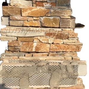 Lồng vào nhau đá tường mặt tiền gạch đá Veneer với lưới ủng hộ - Product Image 1