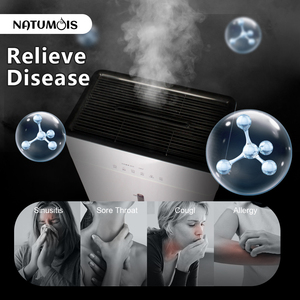 <span class=keywords><strong>Humidificador</strong></span> de <span class=keywords><strong>aire</strong></span> ultrasónico con lámpara de llama, pantalla digital de niebla fina, control remoto, temporizador de humedad constante, calefacción - Product Image 3