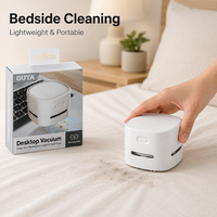 Aspirateur de bureau léger rechargeable de petite taille à longue autonomie, personnalisable avec logo ODM, pour l'élimination des cheveux et des débris sur les bureaux de bibliothèque