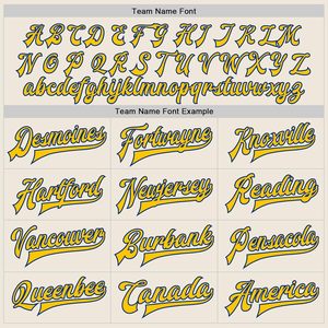 Custom Cream Baseball <b>Jacket</b> Personalized Varsity Letterman <b>Jacket</b> Stitched Name Number Unisex Adult Autumn Preppy Style - Product Image 3