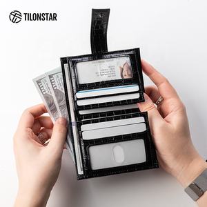 TILONSTAR TVW134 Cartera de Cuero Sintético con Patrón de Cocodrilo de Primera Calidad, Tarjetero para Dama con Múltiples Ranuras para Tarjetas, Cartera con Protección RFID - Product Image 1