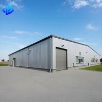 Nave Industrial Prefabricada de Acero de Gran Envergadura, Construcción Duradera para Fábrica o Planta