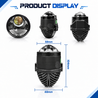 Projecteur laser Bi LED de 2 pouces pour Ford Ranger 2024-2025, lentille tricolore avec support de montage pour véhicule