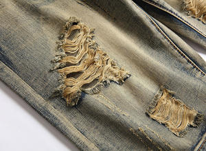 RNSHANGER, novedad de verano, pantalones vaqueros con agujeros <span class=keywords><strong>rotos</strong></span> para <span class=keywords><strong>hombre</strong></span>, pantalones <span class=keywords><strong>cortos</strong></span> de mezclilla holgados de alta calidad a la moda para <span class=keywords><strong>hombre</strong></span> - Product Image 5