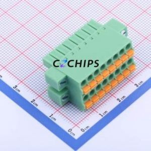 KF2EDGKNHM-3.5-2*8P Plug-in Terminal Block P=3.5mm Connector Male Plug Screw Fixing 2x8P 3.5mm - Product Image 1