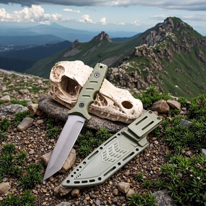 Tùy Chỉnh Xách Tay Thép Không Gỉ Survival <span class=keywords><strong>Knife</strong></span> Cho Cắm Trại Ngoài Trời Săn Bắn Tiện Ích Dao Thẳng Nylon Xử Lý OEM - Product Image 6