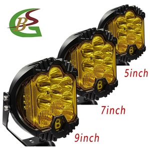 Fari Fendinebbia LED <span class=keywords><strong>BSG</strong></span> SK-9'' da 9 Pollici Super Luminosi per Auto e Pickup, Luci Modificate a Tre Lati, Impermeabili IP68 - Product Image 2