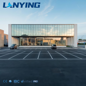 Сборное здание из стальных конструкций современного дизайна для модульных офисов выставочных залов или мастерских с прочной стеклянной стеной - Product Image 6