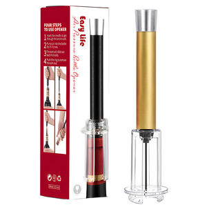 Accesorios de Bar Más Vendidos, Juego de 4 Piezas de Herramientas para <span class=keywords><strong>Vino</strong></span>, Bomba de Presión de Aire, Abridor de Botellas para Amantes del <span class=keywords><strong>Vino</strong></span> - Product Image 4