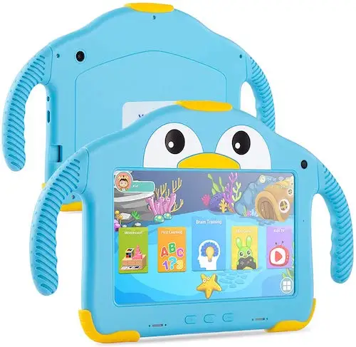 Hot seller 7 Inch Quad Core study pc tablet children Lovely Android Educational Kids WIFI Tablet PC Tablet For kids