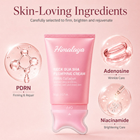 Crème anti-rides pour le cou en gros OEM, masseur Gua Sha, Volufiline 5% PDRN, collagène raffermissant, contouring, marque privée