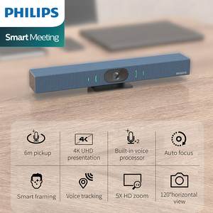 Caméra de visioconférence <span class=keywords><strong>Philips</strong></span> originale <span class=keywords><strong>4K</strong></span> Ai avec suivi du visage, zoom 5XX, tout-en-un, webcam PSE0800 - Product Image 2