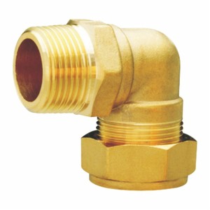 Buon prezzo ad alta pressione raccordi per tubi forgiati in ottone Union gomito LKW serie 90 ° maschio e rame gomito - Product Image 1