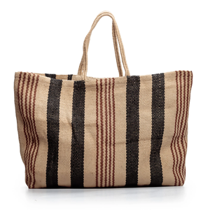 Sacs à main de luxe en toile de jute écologique avec logo imprimé personnalisé et tarif comparatif - Product Image 1