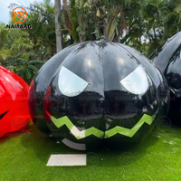 Citrouille fantôme gonflable d'Halloween, grandes décorations gonflables d'intérieur et d'extérieur pour fête de jardin dans la cour, faucheuse de citrouilles pour Halloween