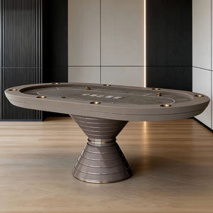 <span class=keywords><strong>Table</strong></span> de poker de luxe haut de gamme en <span class=keywords><strong>bois</strong></span> massif 8 places, multifonctionnelle, style casino, pieds en acier inoxydable, durable pour la maison <span class=keywords><strong>et</strong></span> les clubs - Product Image 5