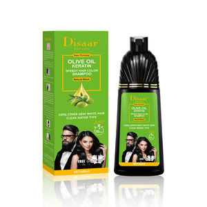 Tinta per Capelli Nera Professionale con Olio d'Oliva, Cheratina, Zenzero e Tè Verde, Non Macchia la Pelle, Colorazione Rapida in 10 Minuti - Product Image 1